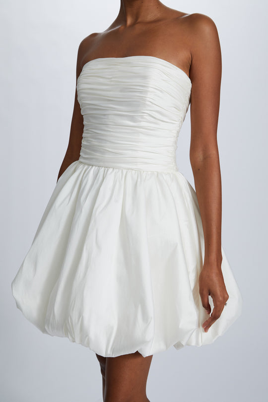 LW236, $695, dress from Collection Little White Dress by Amsale, Fabric: tafetta