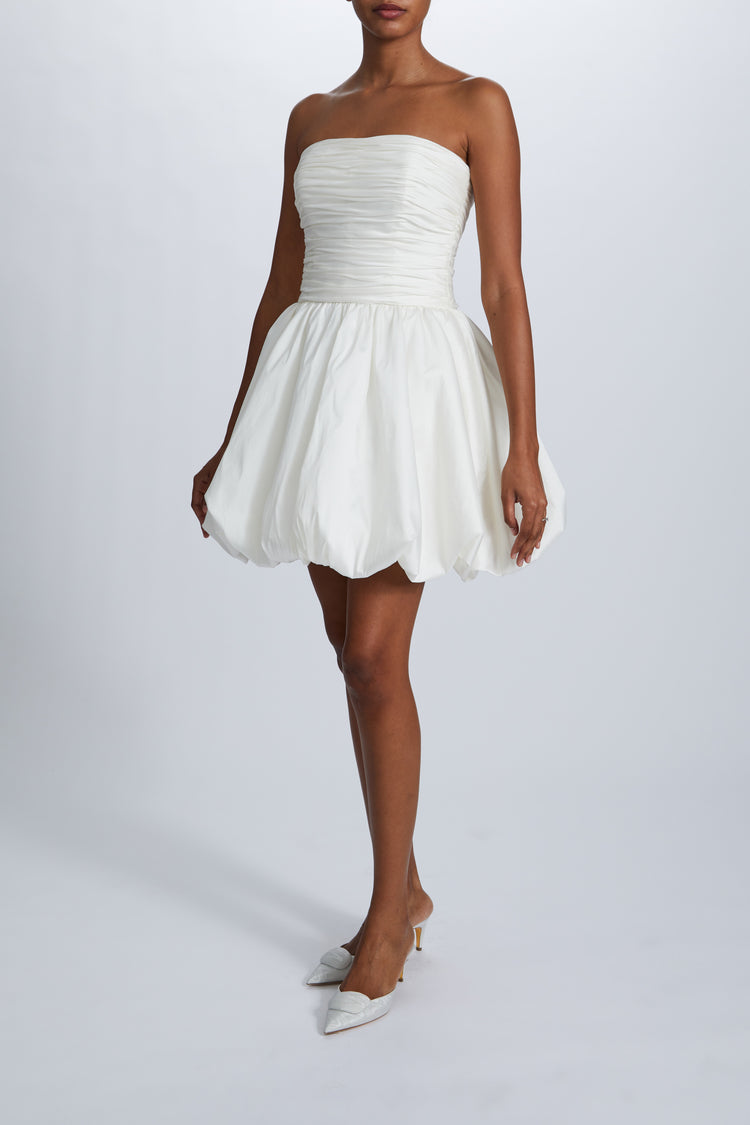 Image number 2: Taffeta Mini Dress, side view