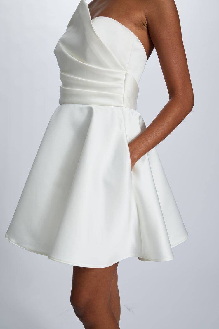 Image number 4: Duchess Satin Mini Dress, view 5