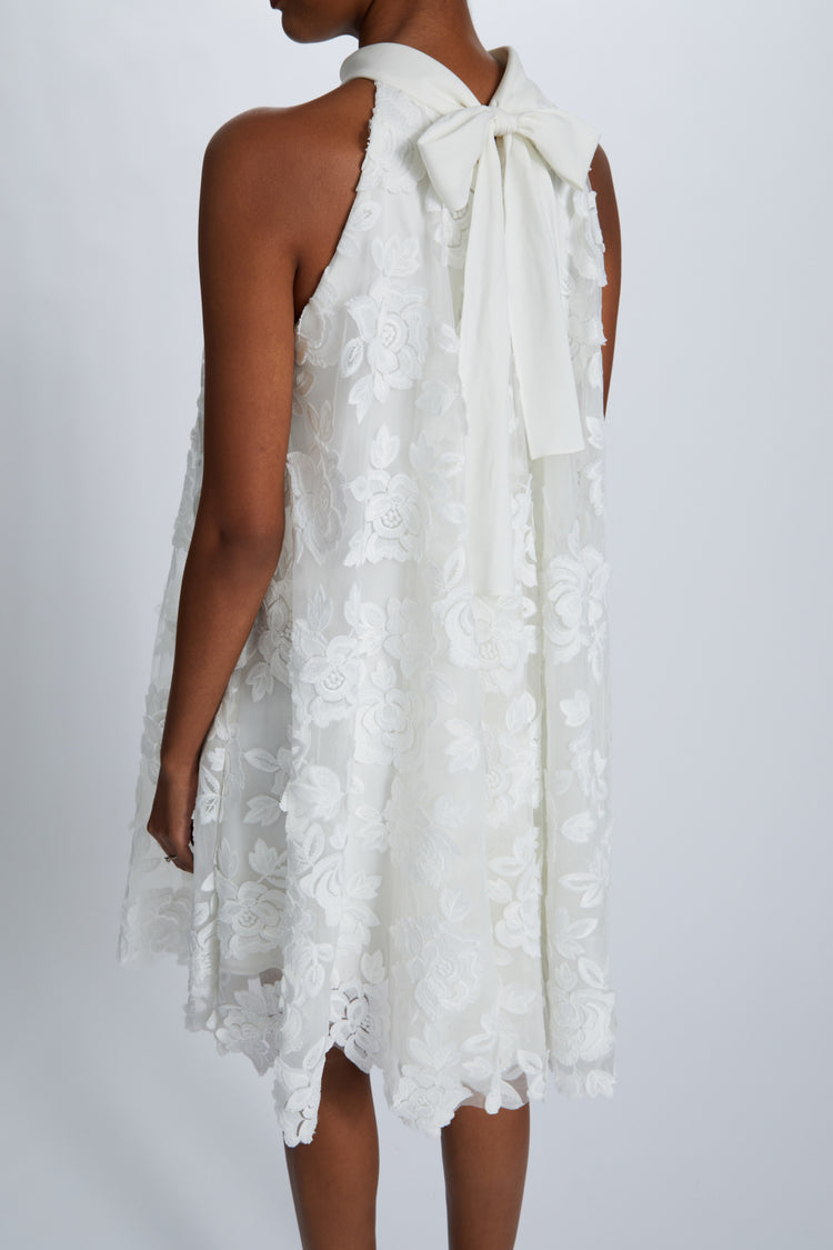 Image number 1: Guipure Lace Trapeze Dress, detail view
