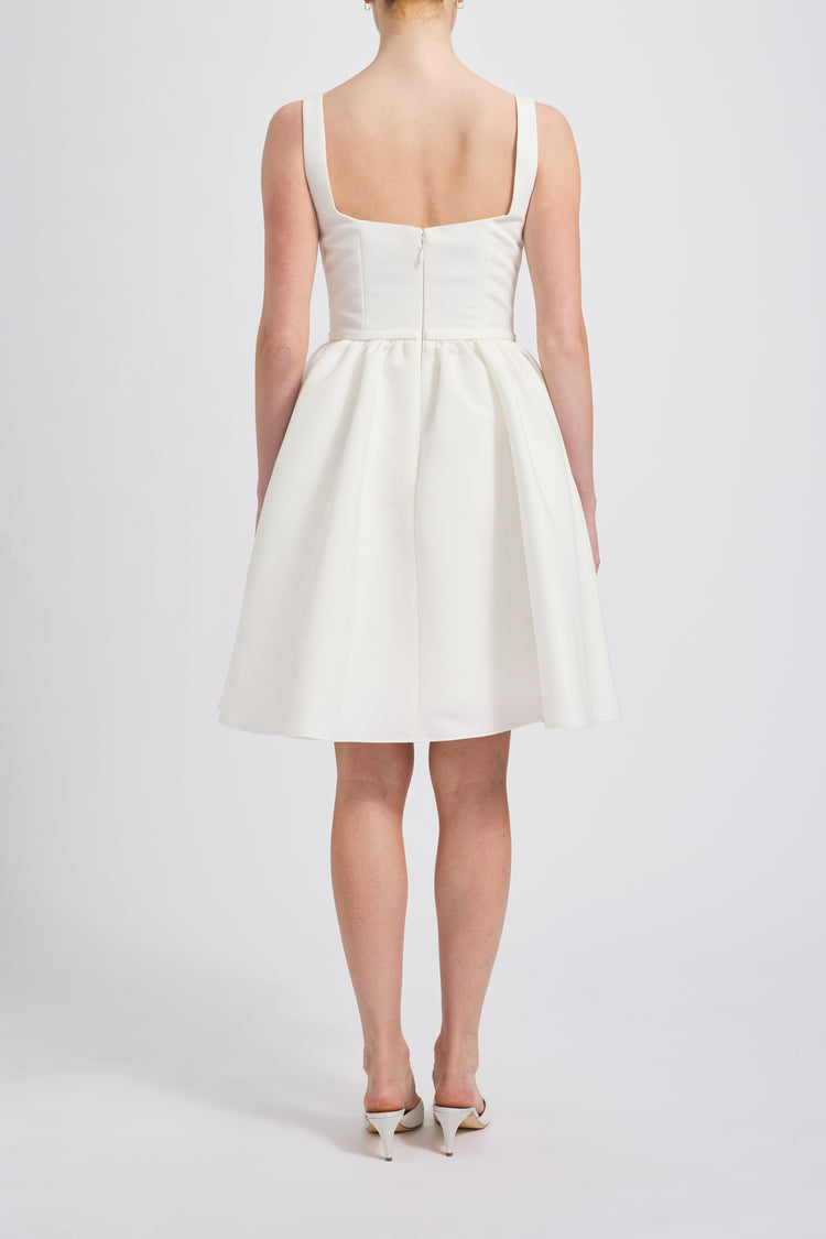 Image number 3: Faille Side Gather Dress, back view
