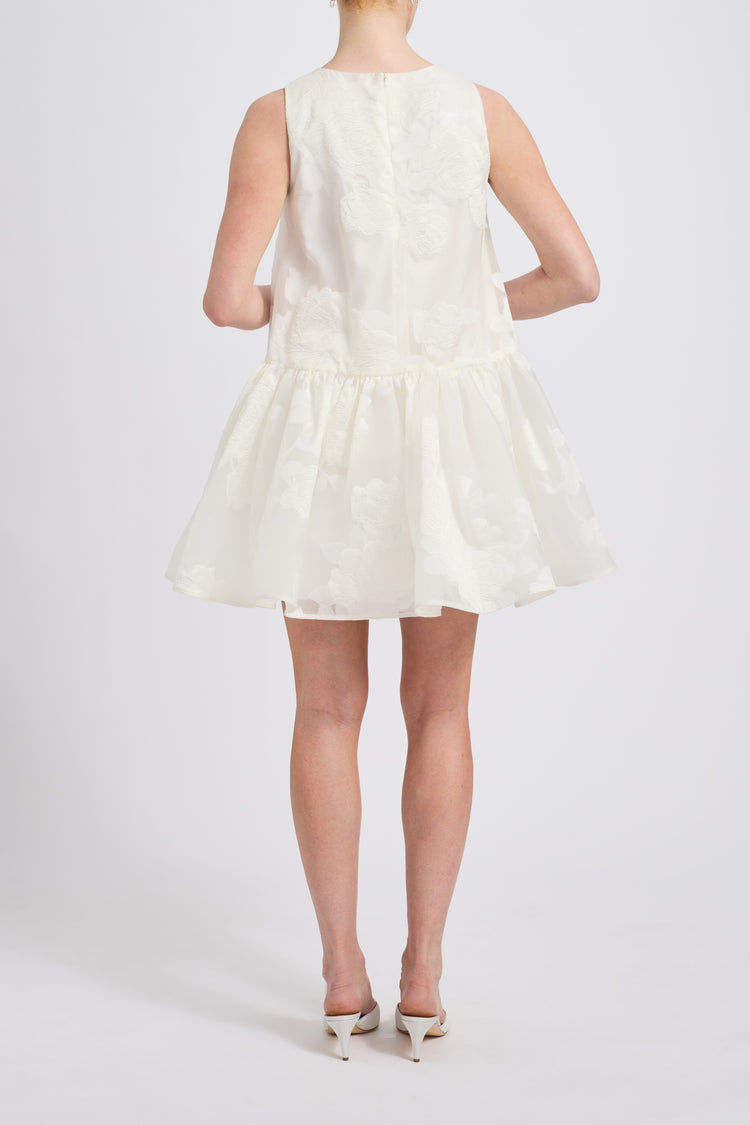 Image number 3: Rose Fil Coupé Mini Dress, back view