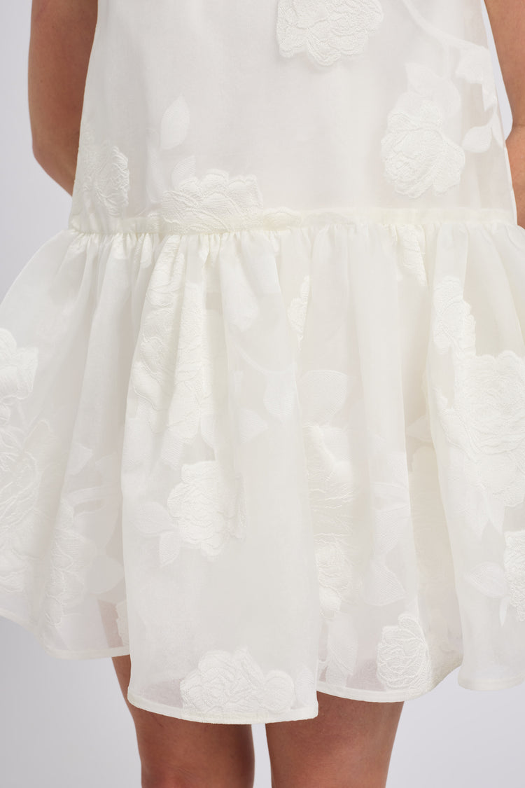 Image number 2: Rose Fil Coupé Mini Dress, view 3
