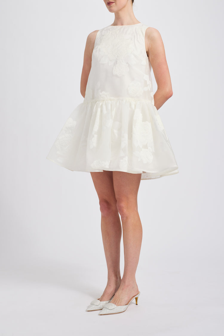 Image number 5: Rose Fil Coupé Mini Dress, side view
