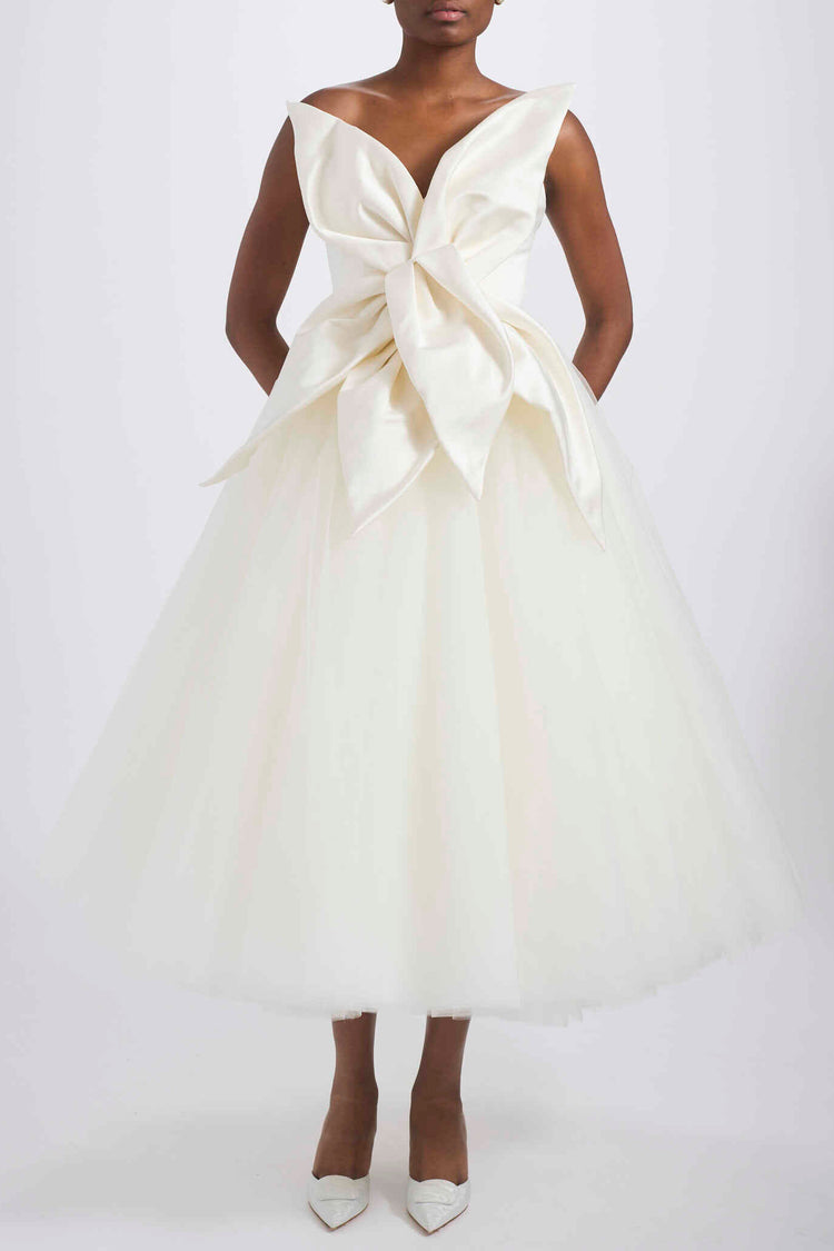 Image number 0: Oversized 3D Flower Dress, front view