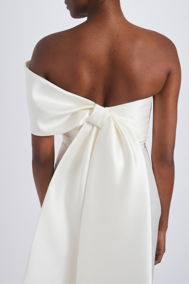 Image number 2: Off-the-Shoulder Bow Dress, detail view