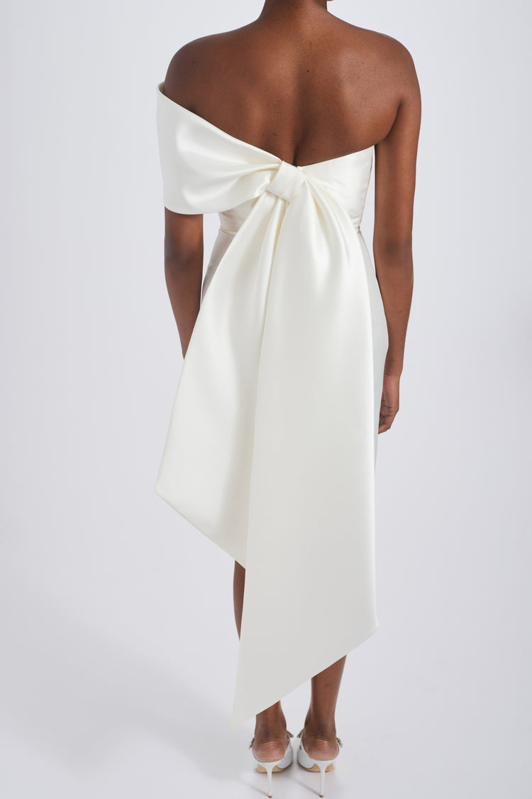 Image number 3: Off-the-Shoulder Bow Dress, detail view