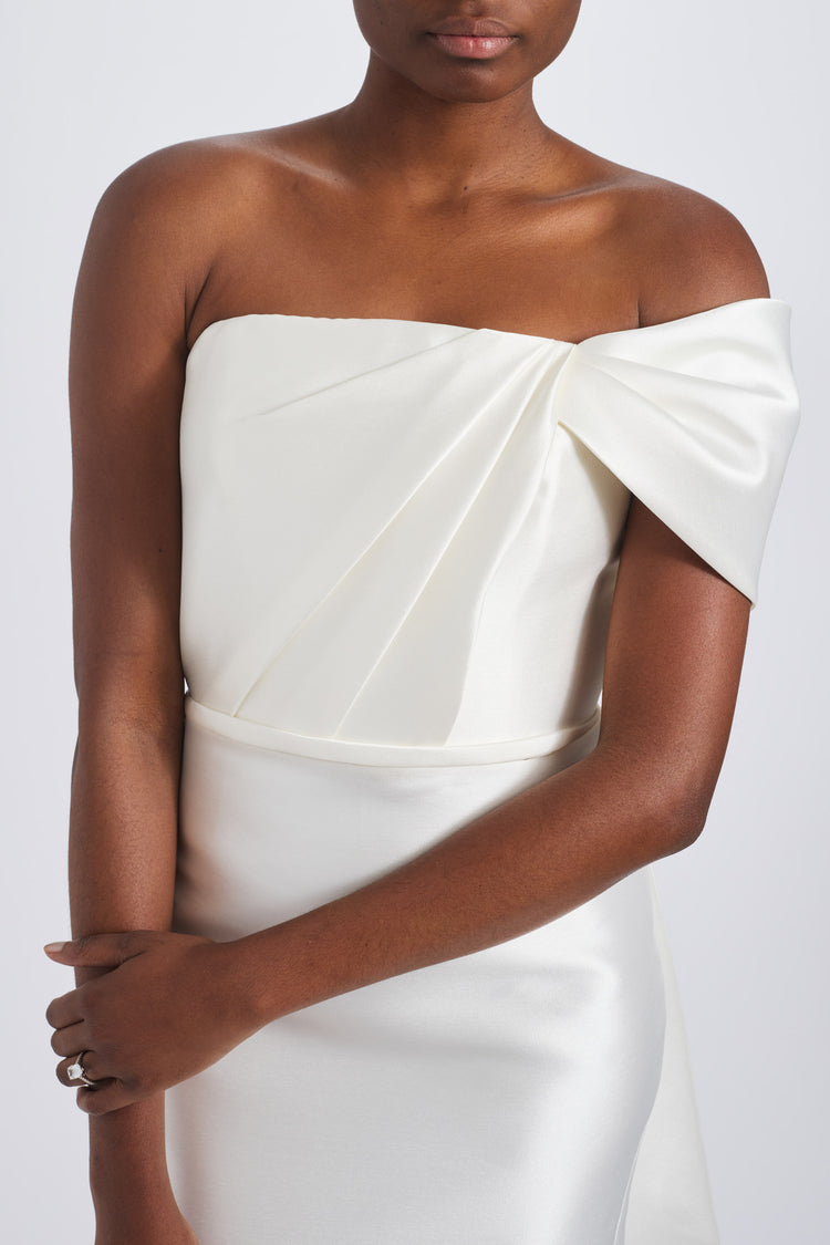 Image number 4: Off-the-Shoulder Bow Dress, detail view