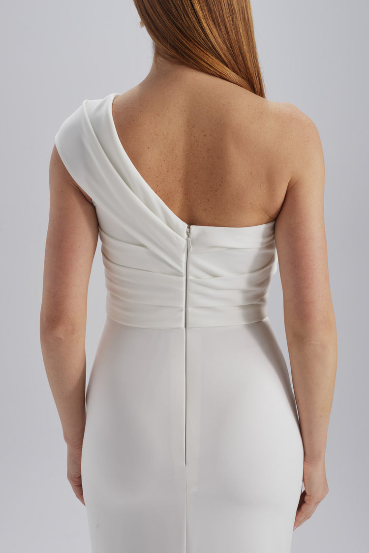 Image number 4: Pleated One-Shoulder Dress, view 5