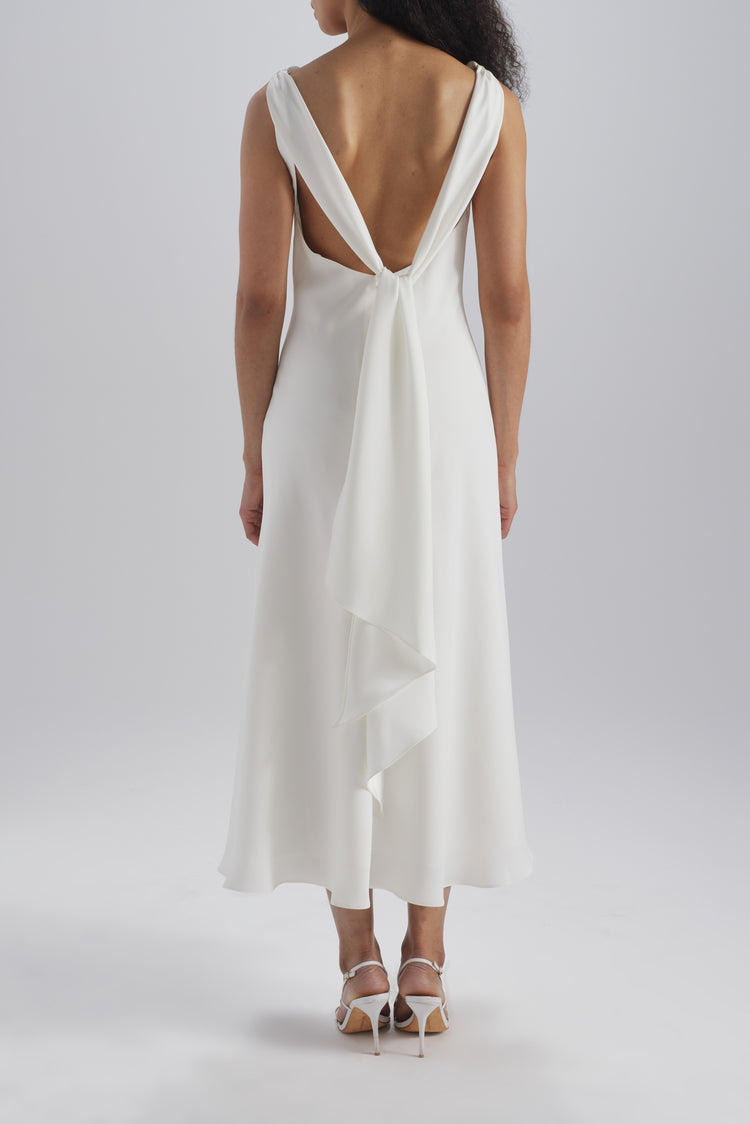 Image number 3: Bias Cut Scarf Dress, back view