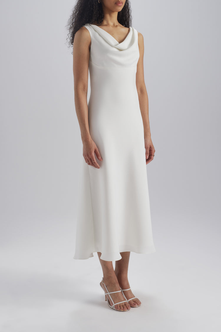 Image number 1: Bias Cut Scarf Dress, front view