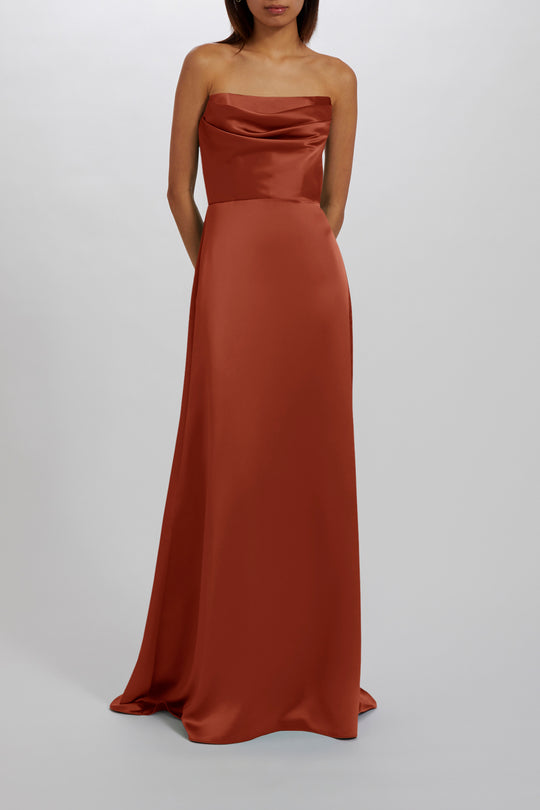 Jara - Copper, $300, dress by color from Collection Bridesmaids by Amsale