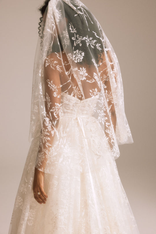 R457V - Veil, $550, accessory from Collection Accessories by Nouvelle Amsale