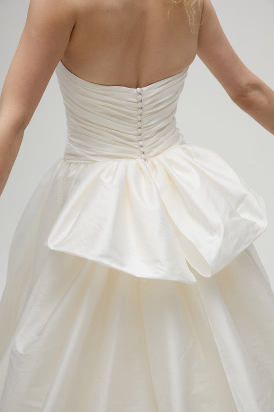 Dipti, $3,435, dress from Collection Bridal by Nouvelle Amsale, Fabric: taffeta