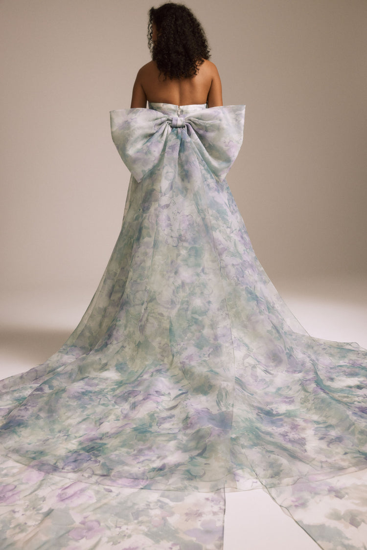 Image number 1: Enid in Lilac-Mint, detail view