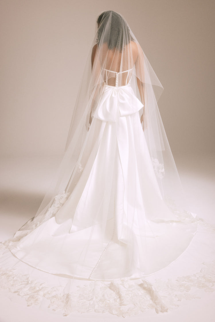 Embroidered Lace Blusher Veil, accessory from Collection Accessories by Nouvelle Amsale