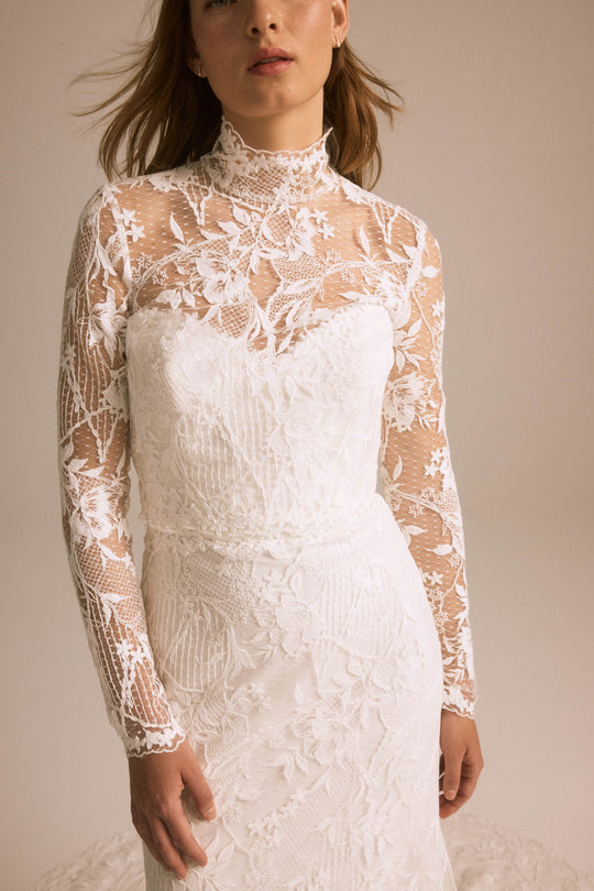 Lace Topper for Magnolia, $600, accessory from Collection Bridal by Nouvelle Amsale