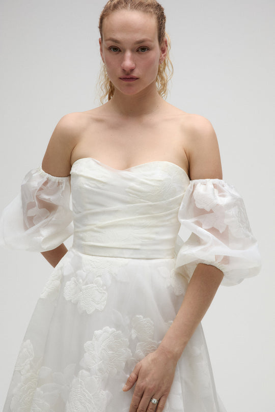 Marcelina, $4,200, dress from Collection Bridal by Nouvelle Amsale