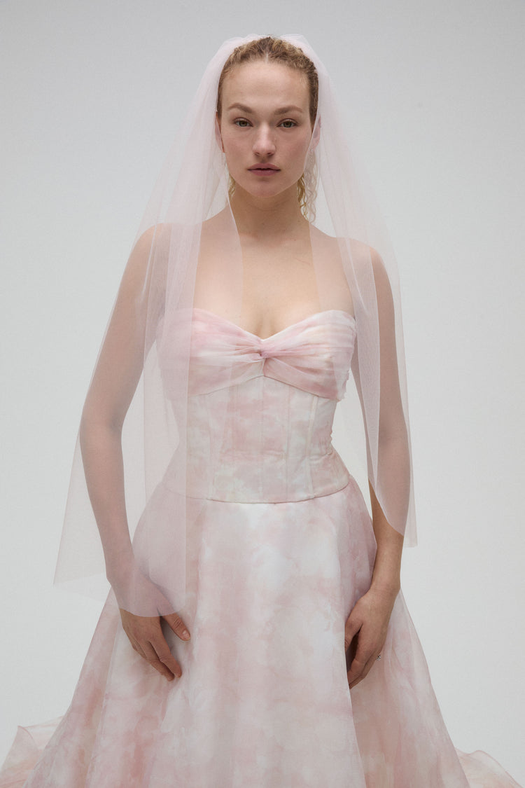 Image number 0: Blush Baby Veil, view 1