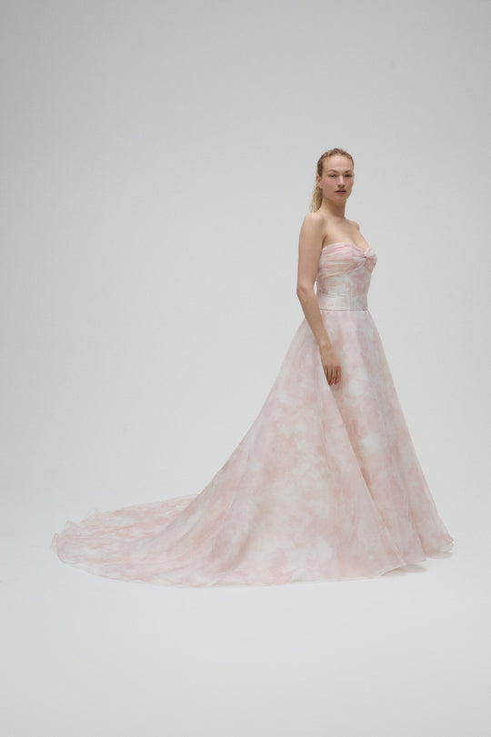 Nayla, $4,095, dress from Collection Bridal by Nouvelle Amsale, Fabric: organza