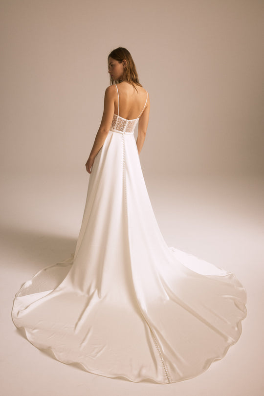 Prudence, $2,495, dress from Collection Bridal by Nouvelle Amsale