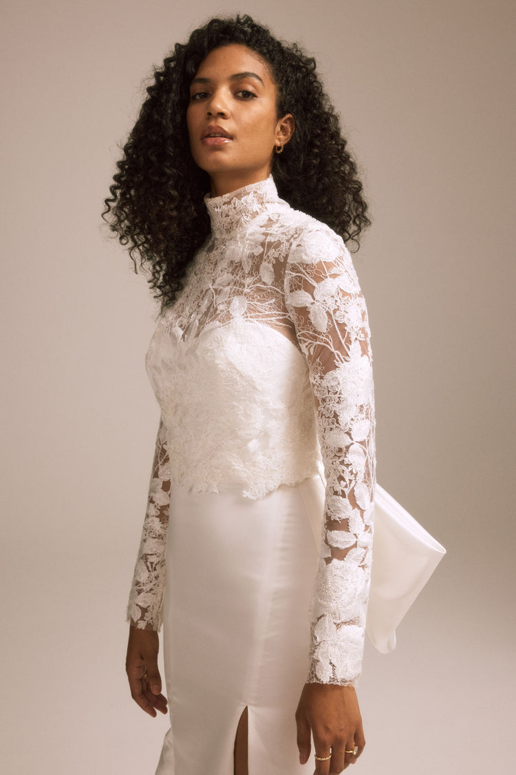 Embroidered Lace Topper, accessory from Collection Accessories by Nouvelle Amsale