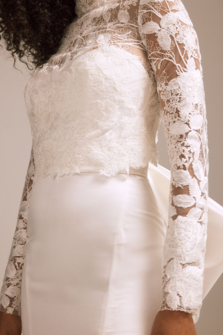Embroidered Lace Topper, accessory from Collection Accessories by Nouvelle Amsale