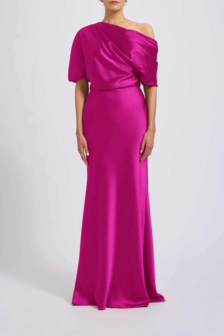 Image number 3: The Slouch Dress in Fuchsia, view 1