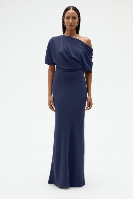 Technical Crepe Slouch Dress