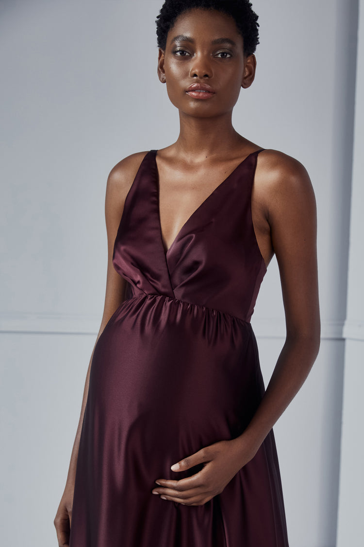 Tess - Maternity Dress, dress from Collection Bridesmaids by Amsale, Fabric: fluid-satin