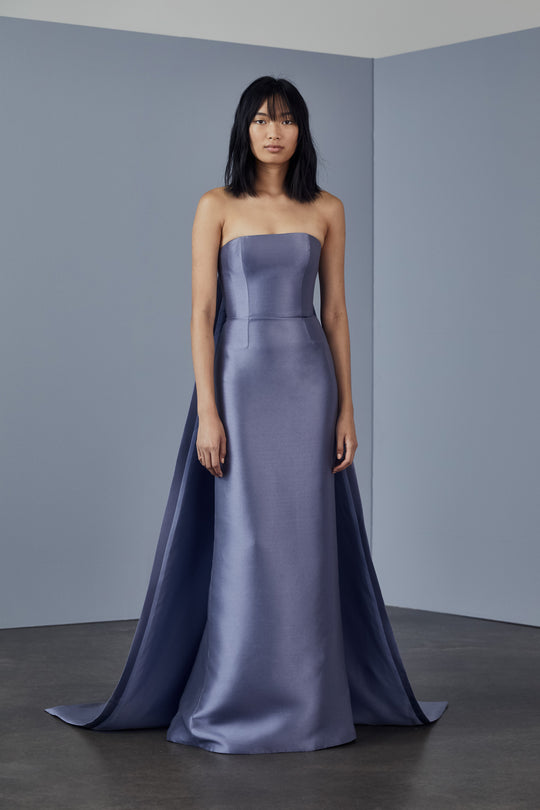P371M - Mikado strapless gown, $795, dress from Collection Evening by Amsale, Fabric: mikado