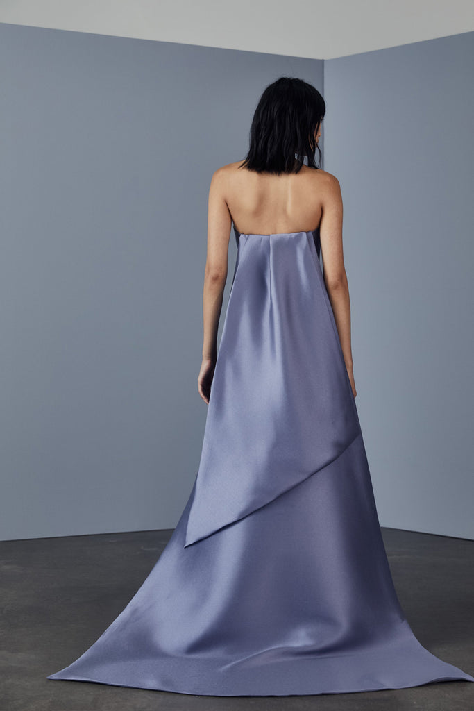 Product P371M - Mikado strapless gown - Mauve Image