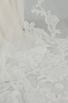 R326V - Cathedral length veil with wide lace border - Ivory, dress by color from Collection Accessories by Nouvelle Amsale