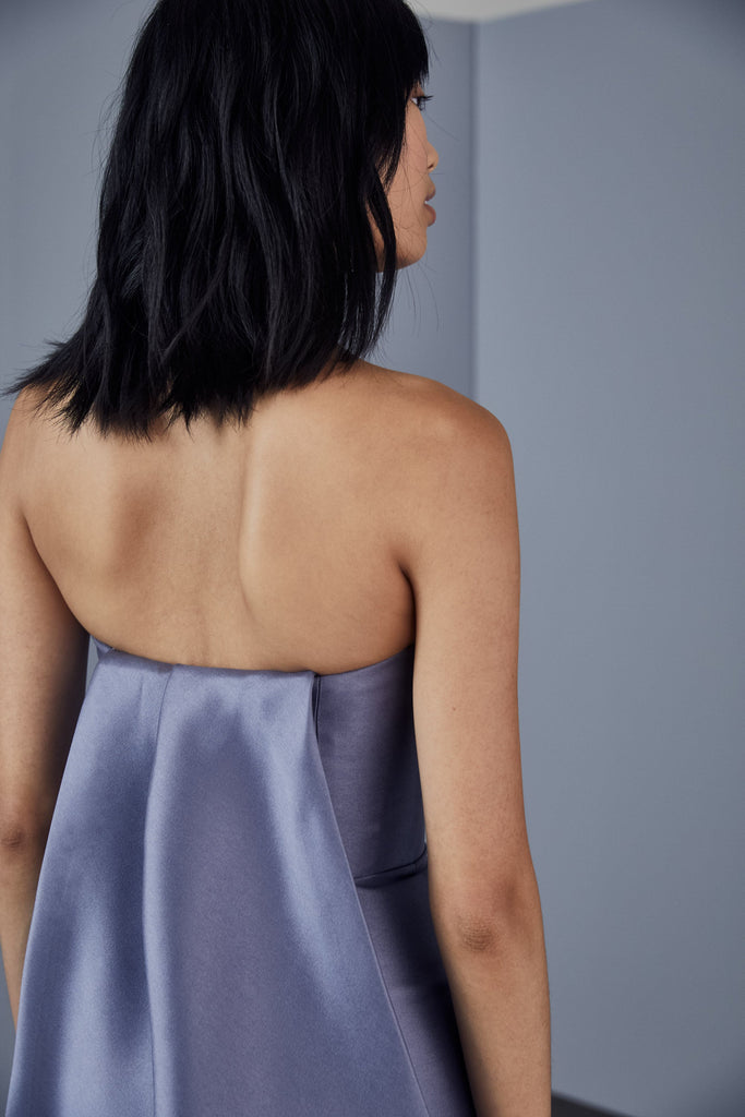 Product P371M - Mikado strapless gown - Mauve Image