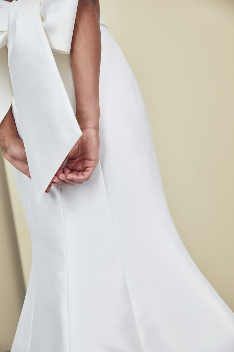 Landon, dress from Collection Bridal by Nouvelle Amsale, Fabric: mikado