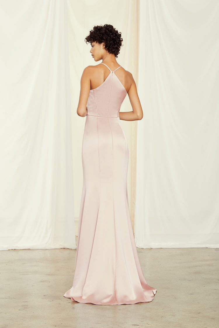 Everly, dress from Collection Bridesmaids by Amsale, Fabric: fluid-satin