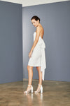 LW150 - Bow Back Dress - Silk-White, dress by color from Collection Little White Dress by Amsale