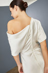 LW154 - Draped Bodice Dress - Ivory, dress by color from Collection Little White Dress by Amsale