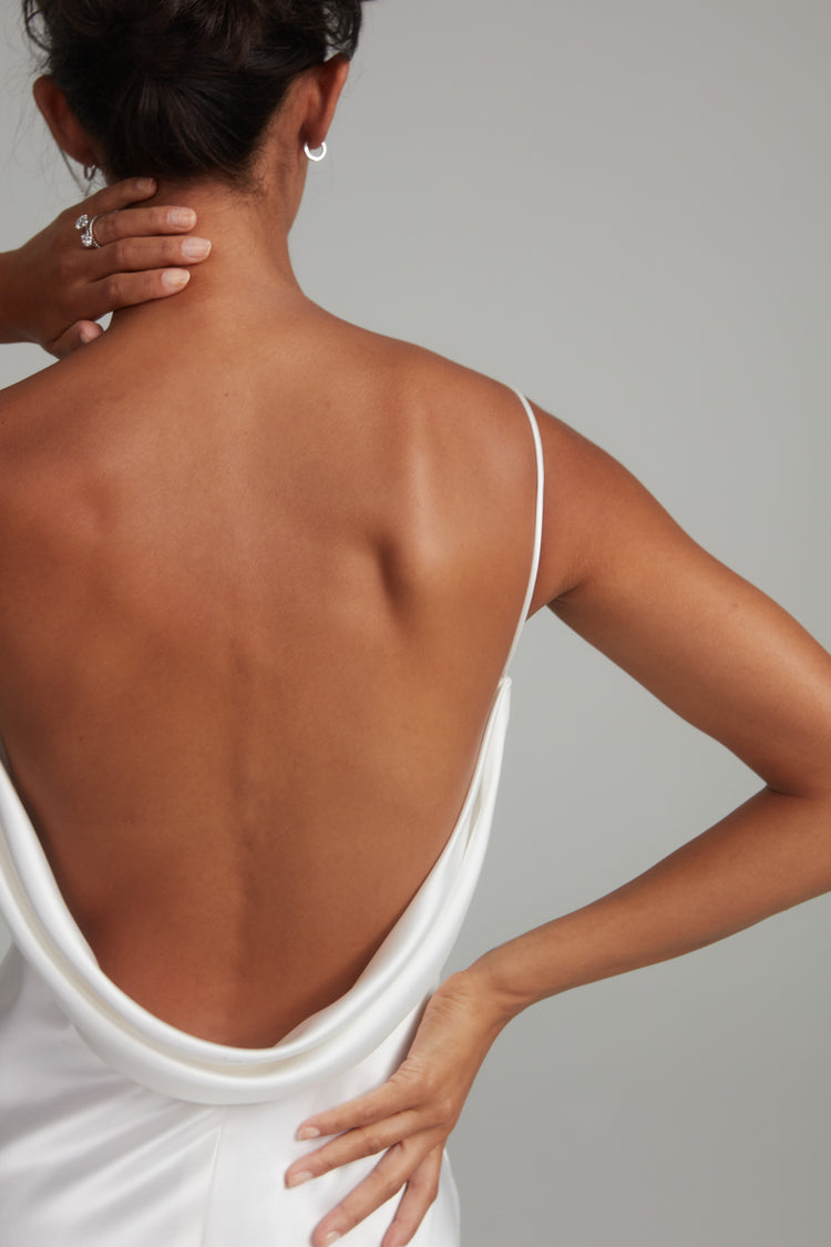 Embry, dress from Collection Bridal by Amsale, Fabric: italian-crepe-back-satin