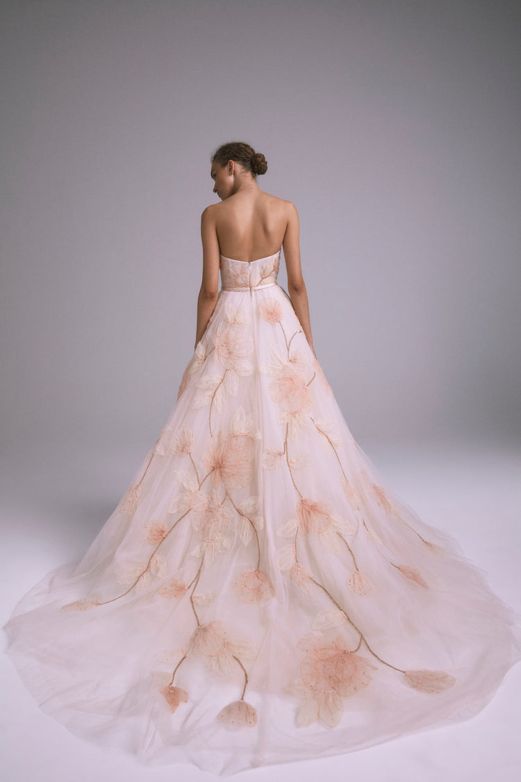 Forest, dress from Collection Bridal by Amsale, Fabric: faille