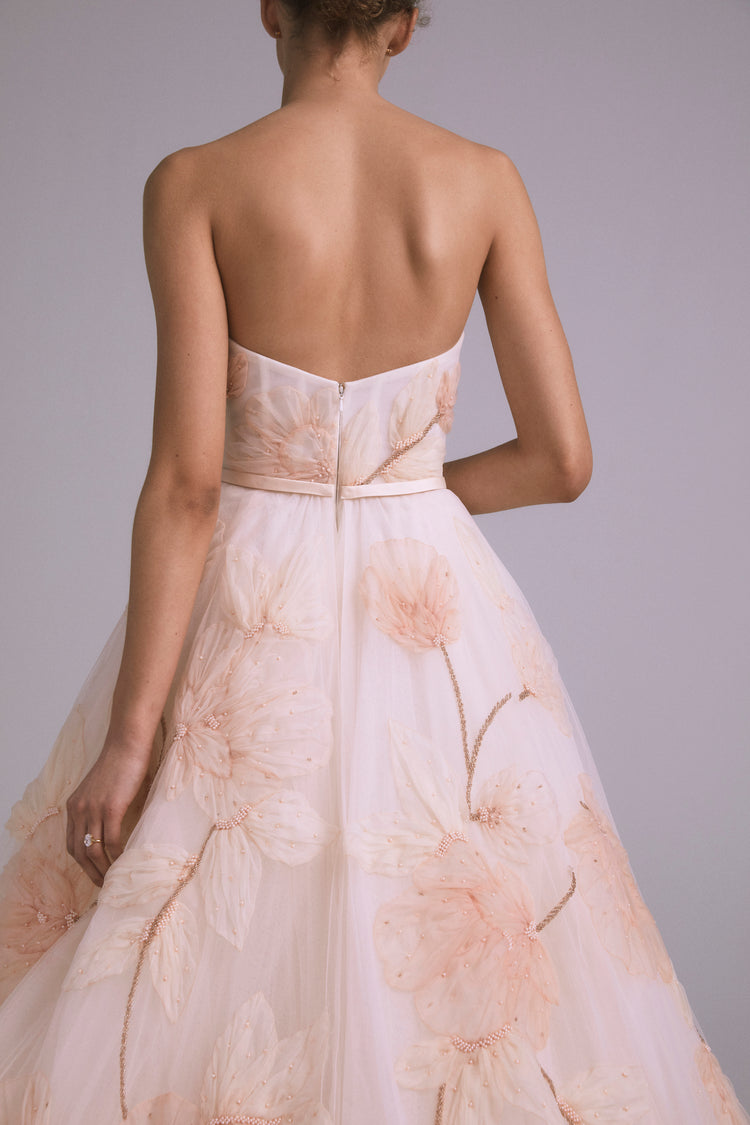 Forest, dress from Collection Bridal by Amsale, Fabric: faille
