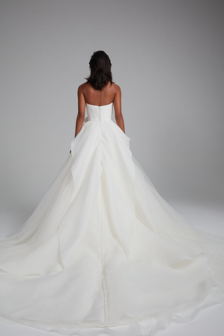 Lowe, dress from Collection Bridal by Amsale, Fabric: gazar-and-tulle