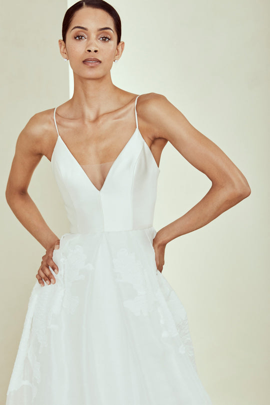 Davis - Silk-White, $6,795, dress by color from Collection Bridal by Amsale