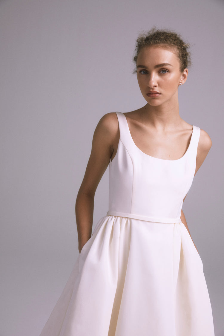 Matilda, dress from Collection Bridal by Amsale, Fabric: faille