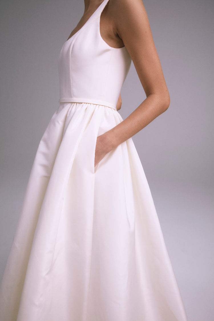 Matilda, dress from Collection Bridal by Amsale, Fabric: faille