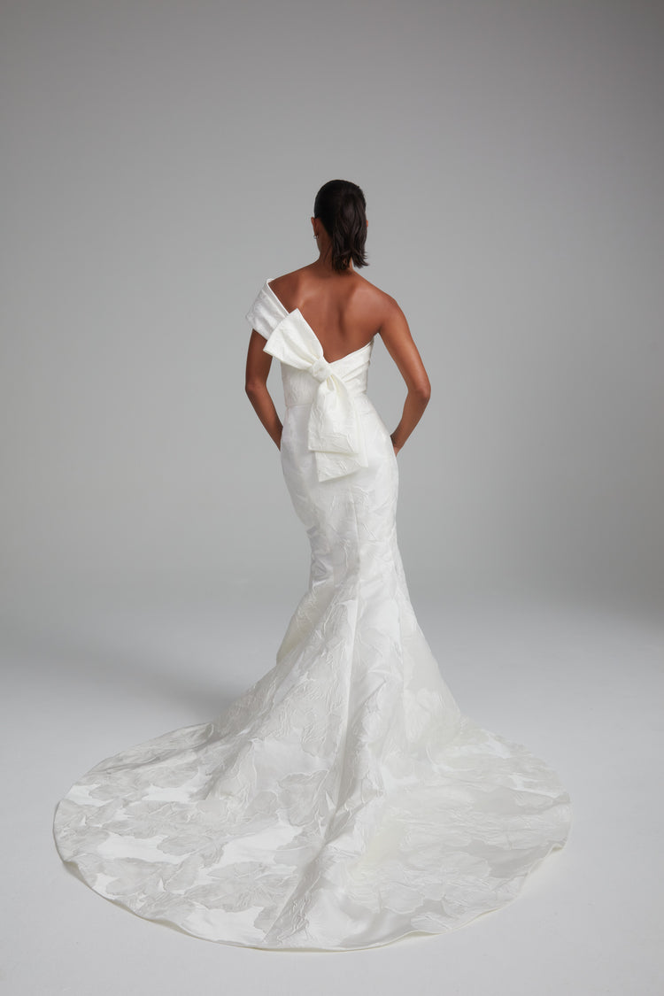 Nico, dress from Collection Bridal by Amsale, Fabric: floral-jacquard