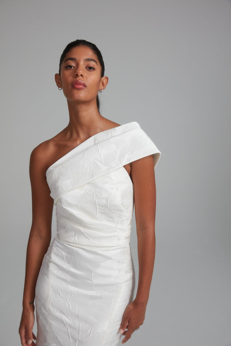 Nico, dress from Collection Bridal by Amsale, Fabric: floral-jacquard