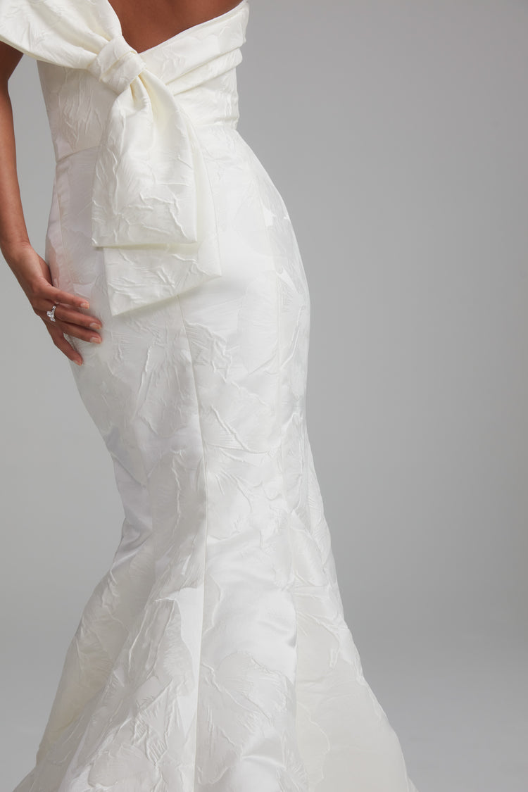 Nico, dress from Collection Bridal by Amsale, Fabric: floral-jacquard