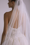 AVA816 - Hand Beaded Veil - Ivory, dress by color from Collection Accessories by Amsale