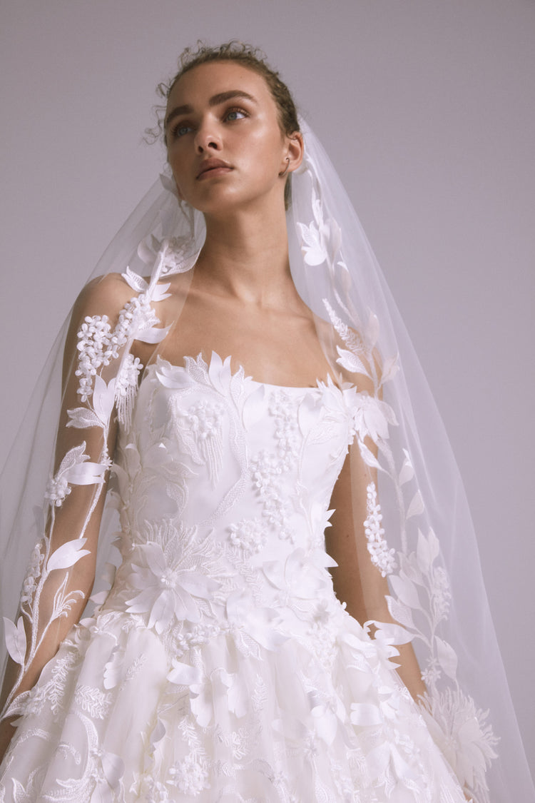 Olena, dress from Collection Bridal by Amsale, Fabric: gazar